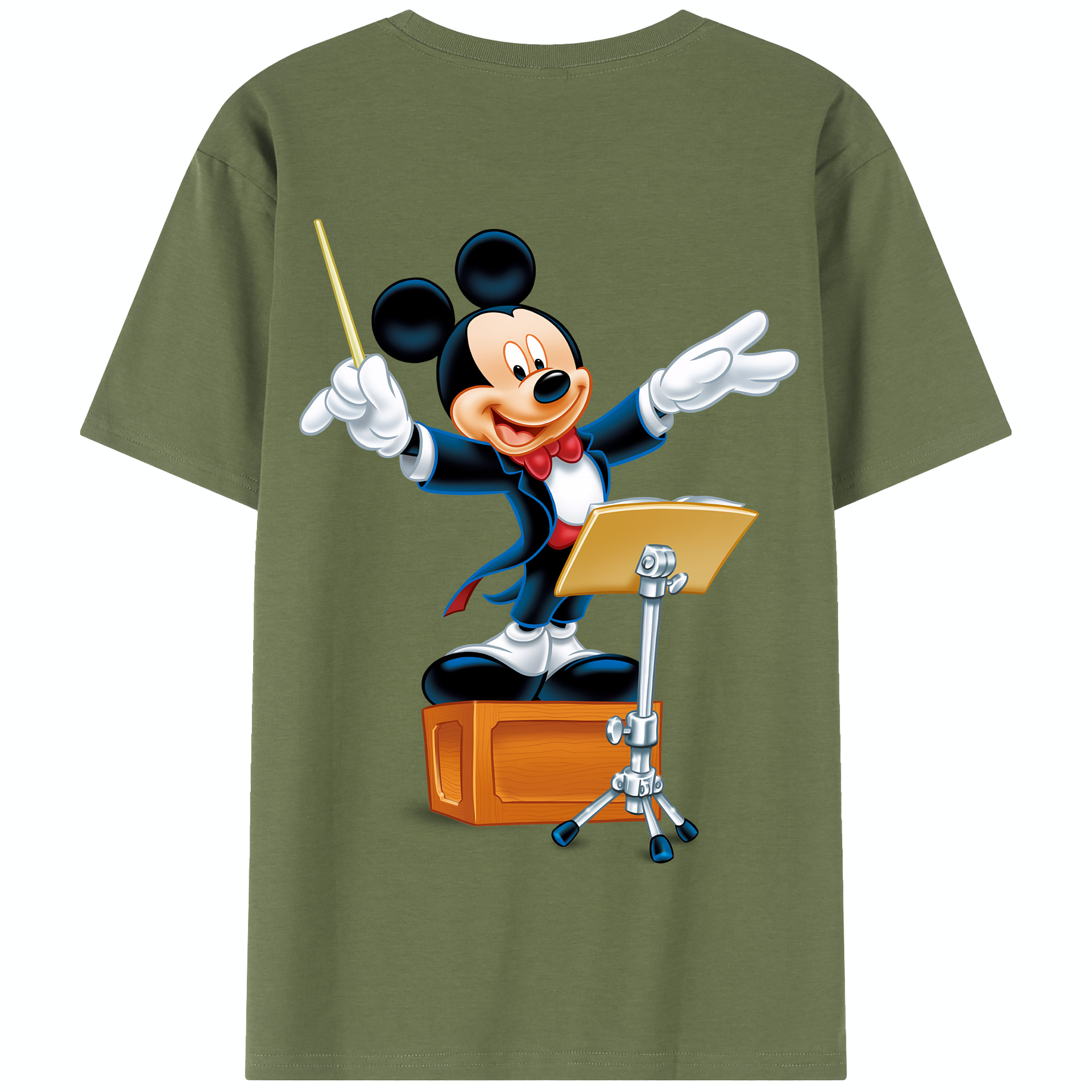 （画像用） ミッキーマウス Mickey Mouse 綿100％半袖Tシャツ（背面プリント）